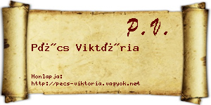 Pécs Viktória névjegykártya